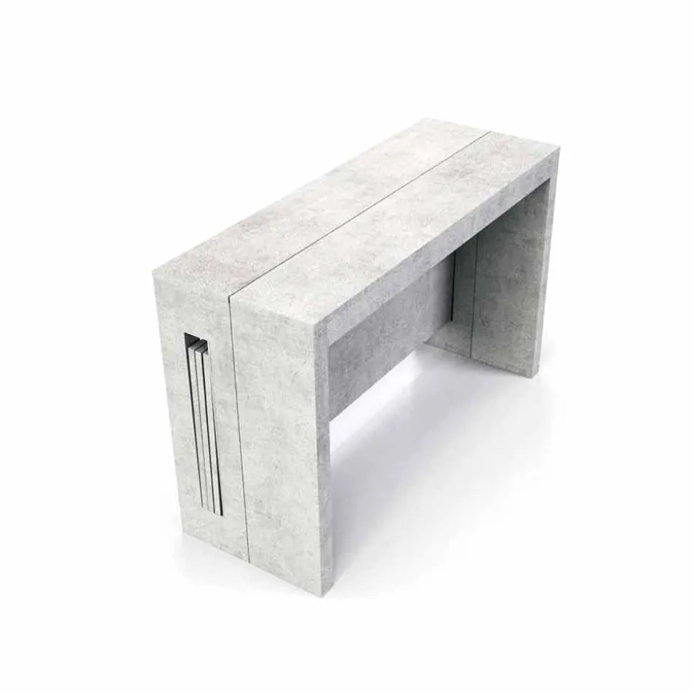 Consolle allungabile in nobilitato con allunghe integrate Ussana