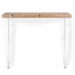 Consolle a Parete in Plexiglass Trasparente e Legno Made in Italy - Betone