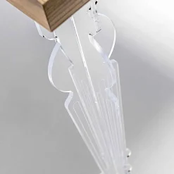 Consolle a Parete in Plexiglass Trasparente e Legno Made in Italy - Betone