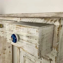 Consolle Artigianale in Legno Massello di Abete Made in Italy - Carminia