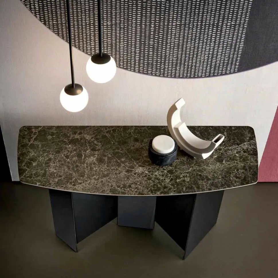 Consolle da Salotto di Design in Ceramica e Vetro Made in Italy – Random