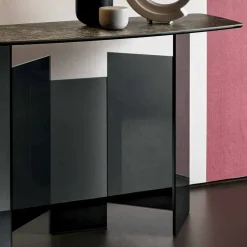 Consolle da Salotto di Design in Ceramica e Vetro Made in Italy – Random