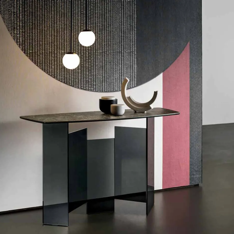 Consolle da Salotto di Design in Ceramica e Vetro Made in Italy – Random