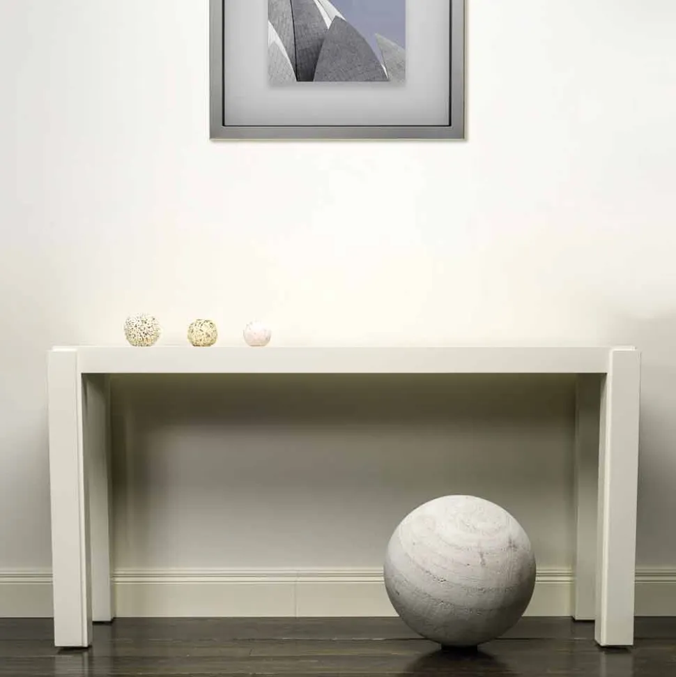 Consolle design moderno in legno laccato 150x78x40 cm Felicity