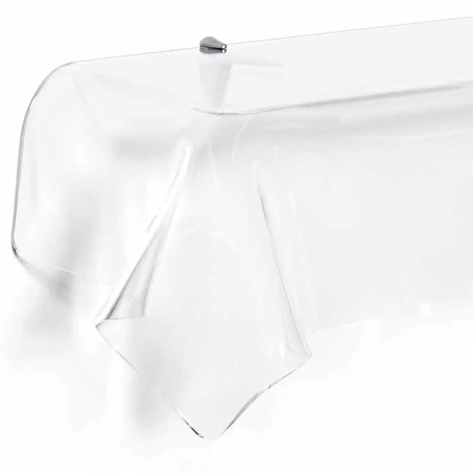 Consolle design moderno in plexiglass trasparente drappeggiato Wish