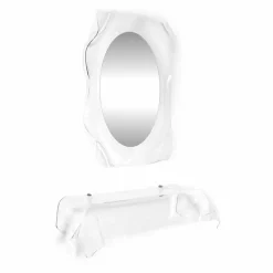 Consolle design moderno in plexiglass trasparente drappeggiato Wish