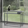 Consolle Doppia Realizzata in Acciaio Antracite - Osmio