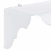 Consolle fissa a muro colore bianco di design Bianca, made in Italy