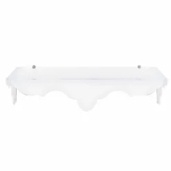 Consolle fissa a muro colore bianco di design Bianca, made in Italy