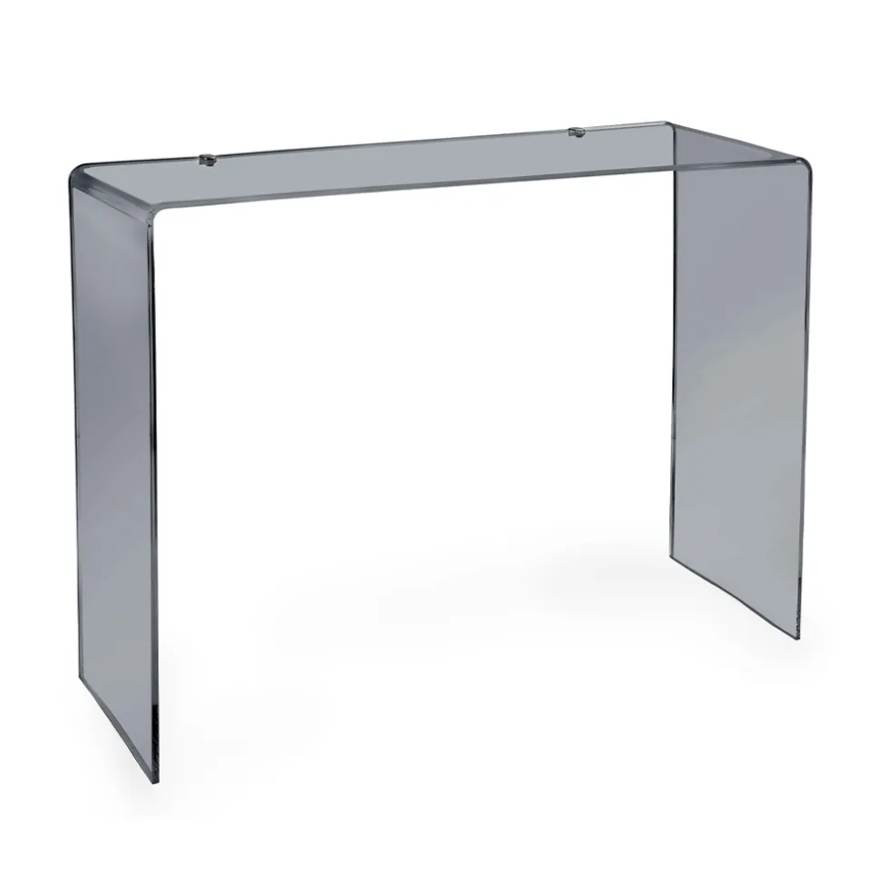 Consolle Fissa in Plexiglass Bianca o Fumè Made in Italy - Genio