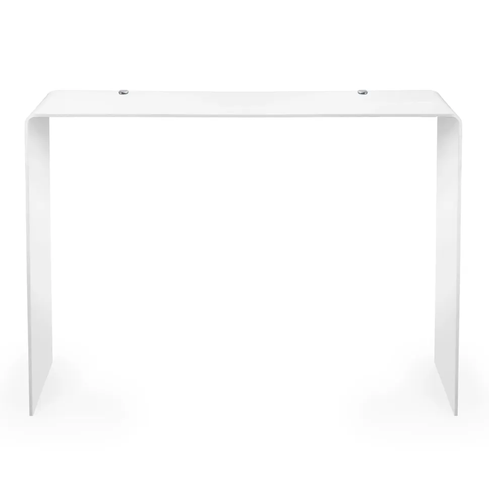 Consolle Fissa in Plexiglass Bianca o Fumè Made in Italy - Genio