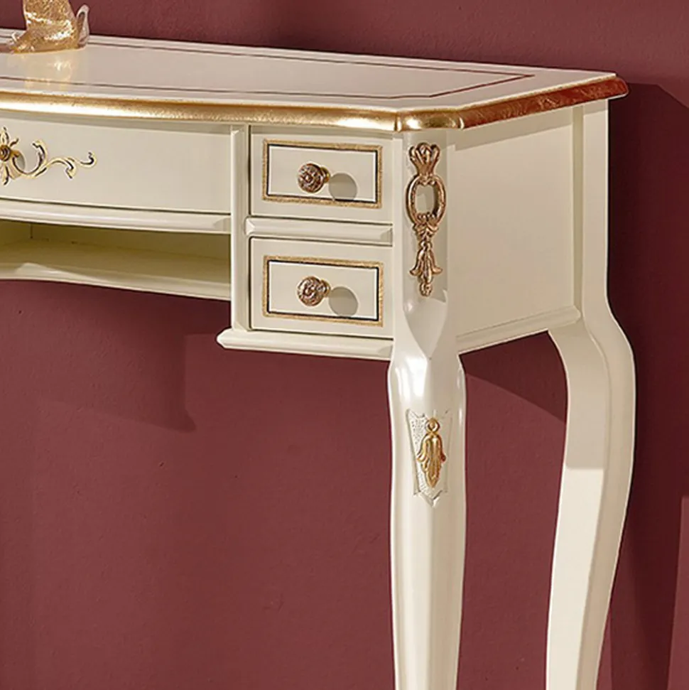 Consolle Ingresso Classica in Legno con 5 Cassetti Made in Italy - Richard