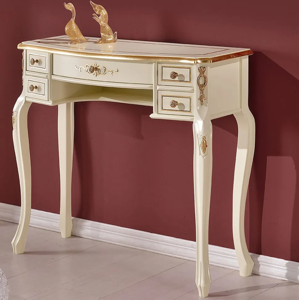 Consolle Ingresso Classica in Legno con 5 Cassetti Made in Italy - Richard