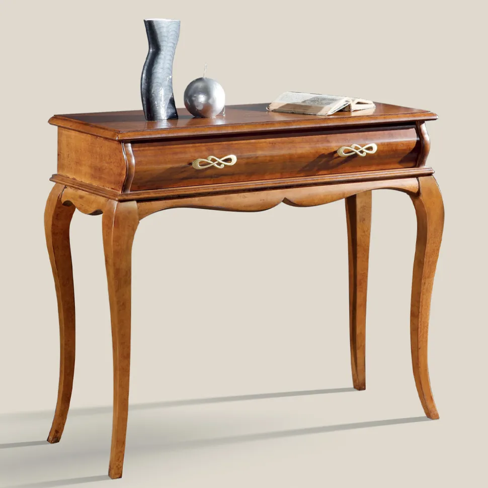 Consolle Ingresso Classica in Legno con Cassetto Made in Italy - Hastings