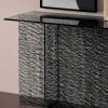 Consolle Ingresso di Design Vetro Extrachiaro Decorato Made in Italy – Sestola