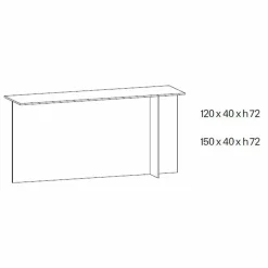 Consolle Ingresso di Design Vetro Extrachiaro Decorato Made in Italy – Sestola