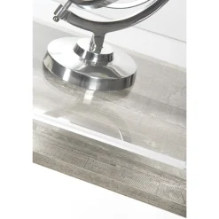 Consolle in Plexiglass Trasparente con Ripiano in Legno di Design - Carducci