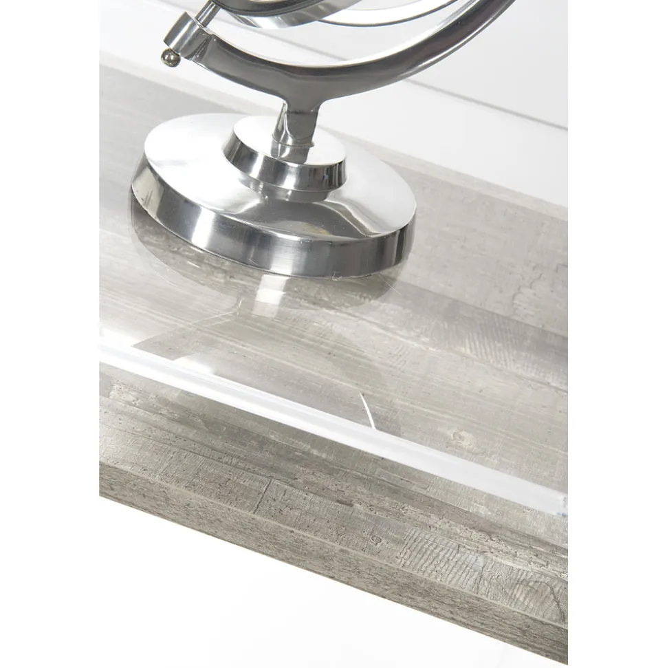 Consolle in Plexiglass Trasparente con Ripiano in Legno di Design - Carducci