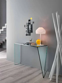 Consolle per Ingresso Moderna in Vetro Extrachiaro Made in Italy – Rosalia