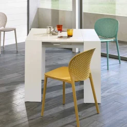 Consolle/Tavolo da pranzo allungabile, L 42,50/302,50x P90 cm, Alvaro