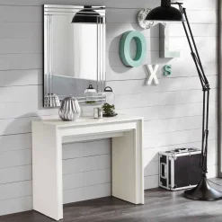 Consolle/Tavolo da pranzo allungabile, L 42,50/302,50x P90 cm, Alvaro