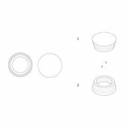 Contenitore Centrotavola in Marmo Stratificato di Lusso Italiano - Leonida