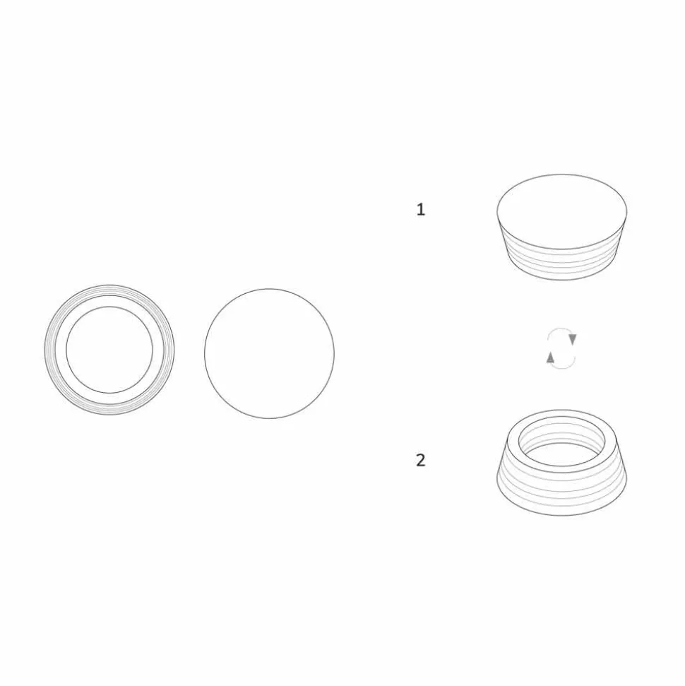Contenitore Centrotavola in Marmo Stratificato di Lusso Italiano - Leonida