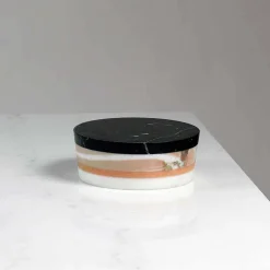Contenitore Centrotavola in Marmo Stratificato di Lusso Italiano - Leonida