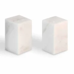 Contenitori per Sale e Pepe in Marmo Bianco di Carrara Made in Italy - Julio