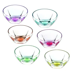 Coppette da Frutta o Gelato in Eco Cristallo Colorato 13 Pezzi - Amalgama