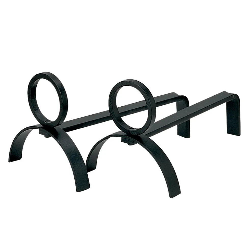 Coppia di Alari per il Camino in Metallo Altezza 21 cm Made in Italy - Sari