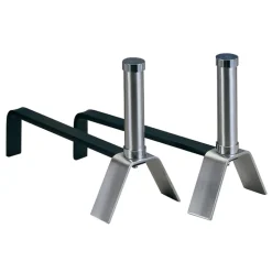 Coppia di Alari per Legna del Camino Altezza 28 cm Made in Italy - Bracciale