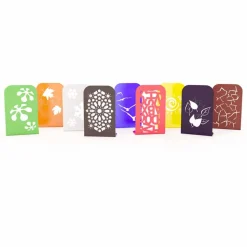 Coppia di fermalibro moderni “Blokko” by Mabele, artigianato Made in Italy