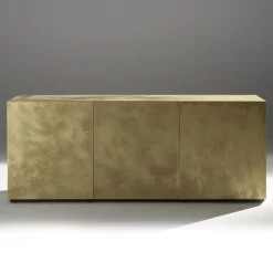 Credenza a 3 Ante e 3 Ripiani Interni in Legno e MDF - Pesci