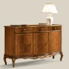 Credenza Classica da Interno in Legno Bianco o Noce Made in Italy - Chantilly