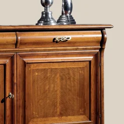 Credenza Classica da Soggiorno in Legno di Noce Made in Italy - Helisa