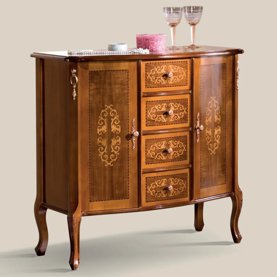 Credenza Classica di Lusso per Soggiorno in Legno Made in Italy - Katerine