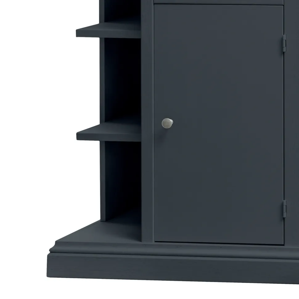 Credenza con 1 Anta, 1 Cassetto e 3 Vani a Giorno Made in Italy - Hoder