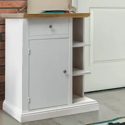 Credenza con 1 Anta, 1 Cassetto e 3 Vani a Giorno Made in Italy - Hoder