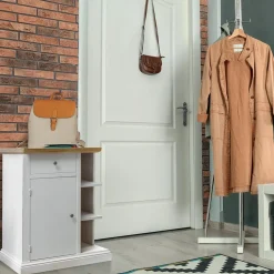 Credenza con 1 Anta, 1 Cassetto e 3 Vani a Giorno Made in Italy - Hoder