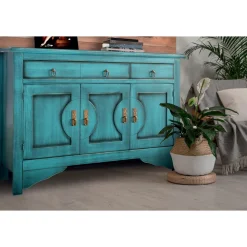 Credenza con 3 Ante e 3 Cassetti in Diverse Finiture Made in Italy - Ganesha