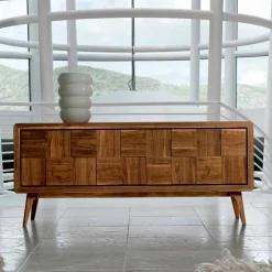 Credenza con 3 ante in legno massello design moderno Nensi