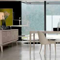 Credenza con 3 ante in legno massello design moderno Nensi