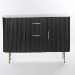 Credenza con Piano in Marmo e Struttura in Legno di Mango - Pescatore