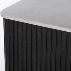 Credenza con Piano in Marmo e Struttura in Legno di Mango - Pescatore
