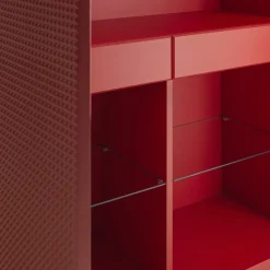 Credenza da Soggiorno con 2 Ante in Finitura Diamante Made in Italy - Sagittario