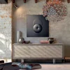 Credenza design moderno in legno massello, l.192xp.50cm, Teresa