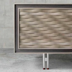 Credenza design moderno in legno massello, l.192xp.50cm, Teresa