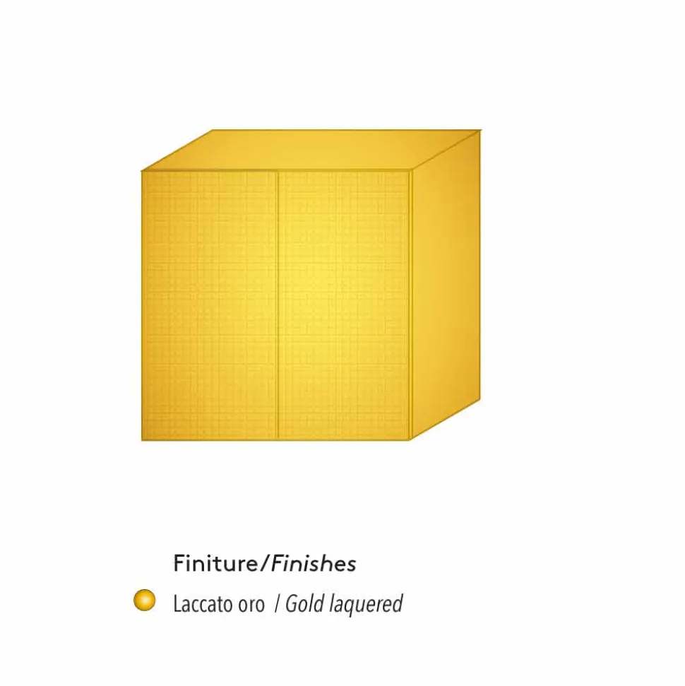 Credenza di design a 2 ante bianca, nera oppure oro modello Flora