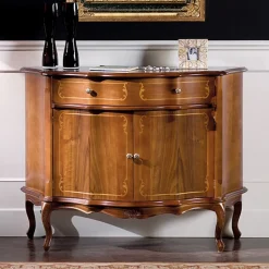 Credenza di Lusso con 2 Ante e 1 Cassetto in Legno Made in Italy - Leonor